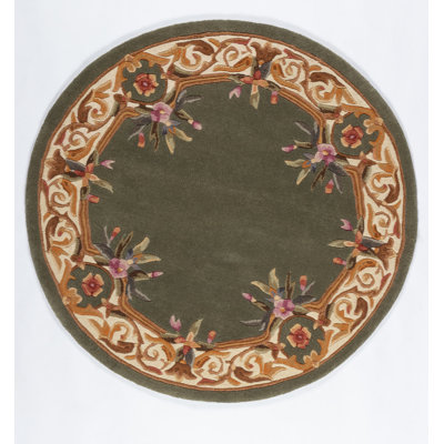 Akili Wool Floral Indoor Rug
