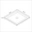 Base de douche simple carrée l 35,4 po x P 35,4 po