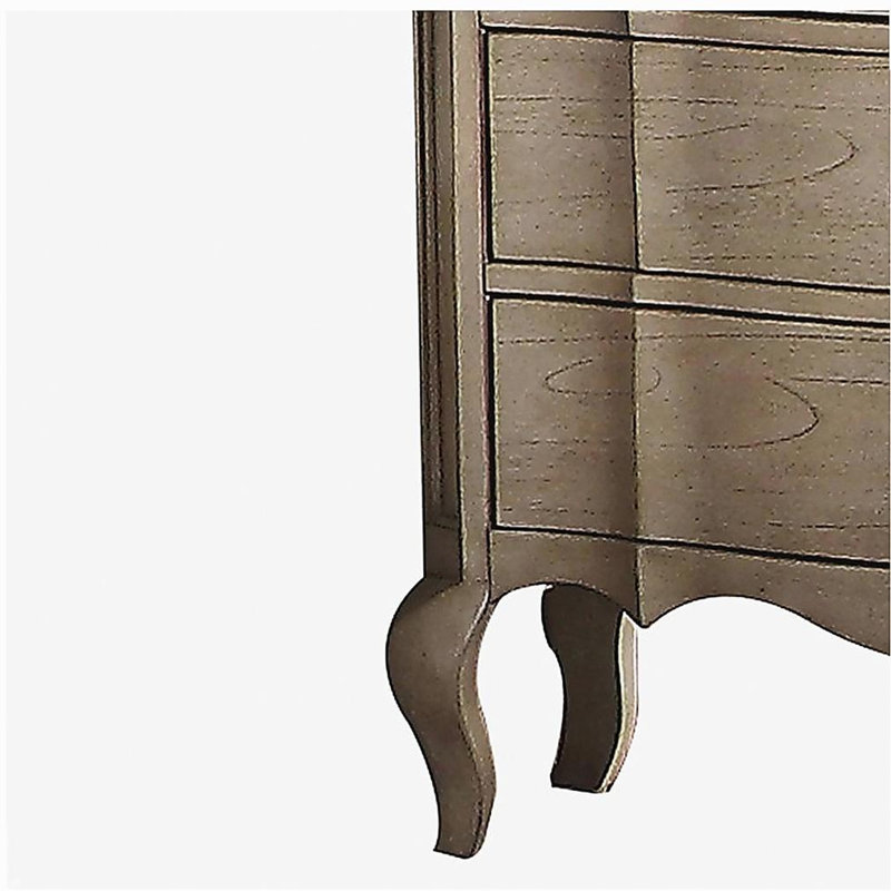 Table de chevet 3 tiroirs Antique Taupe