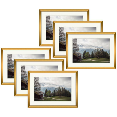 Metal Picture Frame Set with Mat - Basics by Wayfair™