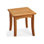 Maday Outdoor Square Teak Side Table