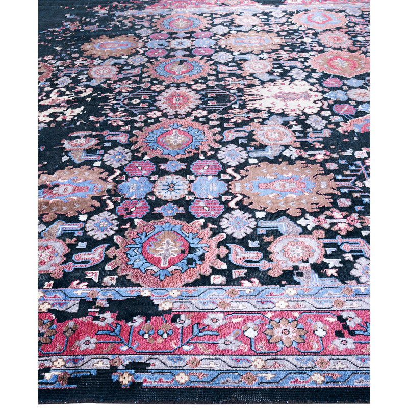 Overdyed One-of-a-Kind 8' 10" X 12' 4" Hand Knotted Area Rug