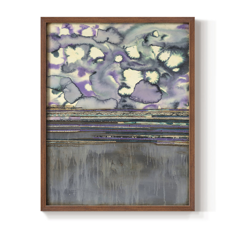 Fireworks Framed Print - Solid Wood, Brown, 10" H x 8" W