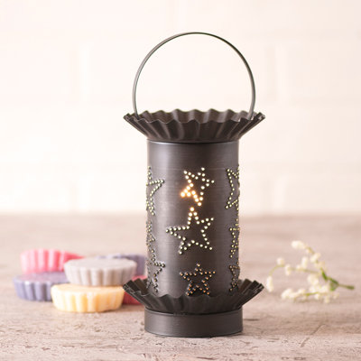 Unscented Flameless Jar Candle with Metal Holder