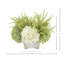 Floral Centerpiece with Hydrangeas and Ferns