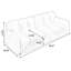 White 100% Polyester Modular Sofa cushion Loveseat-738208698
