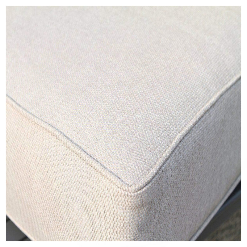 Ensemble de canapé d'extérieur en osier pour 6 personnes avec coussins, entièrement assemblé, Coussin gris / cadre brun