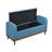 Mid-Century Modern Lift Top Storage Bench 1Pc Tufted Upholstered Solid Wood Walnut Finish Wooden Furniture-439039102