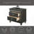 Kaitlyn Metallic Gray Finish Nightstand