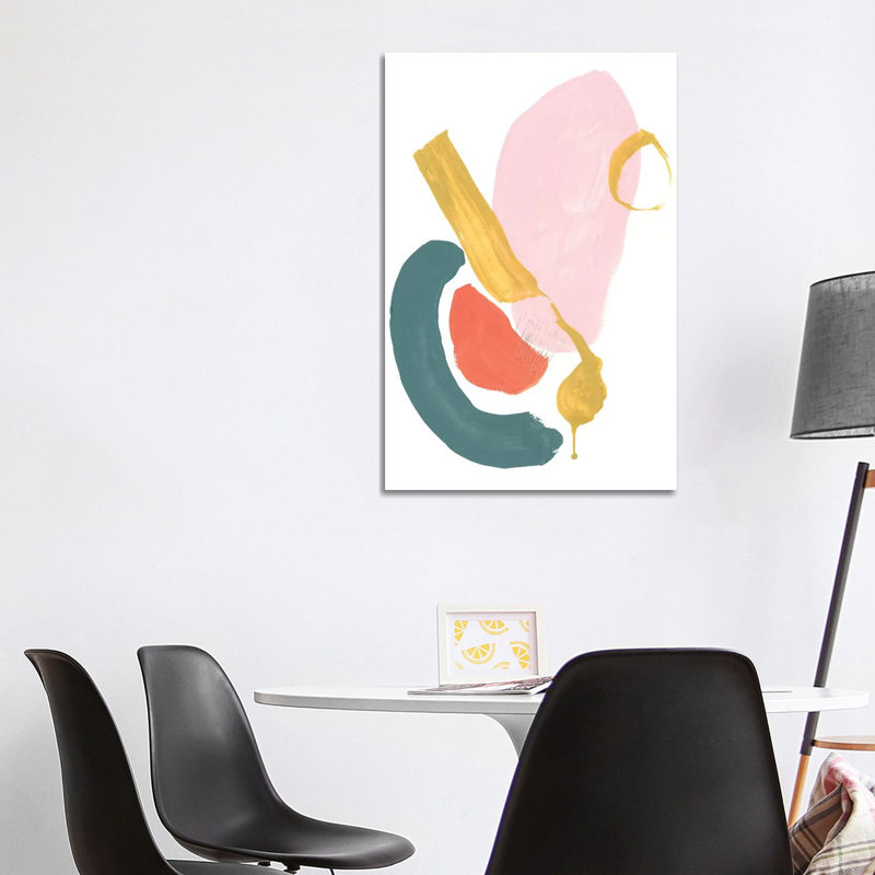 Mod Mixup I by Jennifer Goldberger - Wrapped Canvas Painting, 101.6cm H x 66.04cm W x 1.905cm D