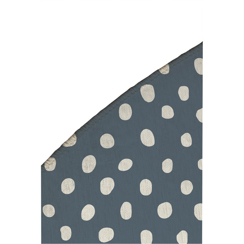 Dot Lyfe Non-Slip Outdoor Rug, Round 5'