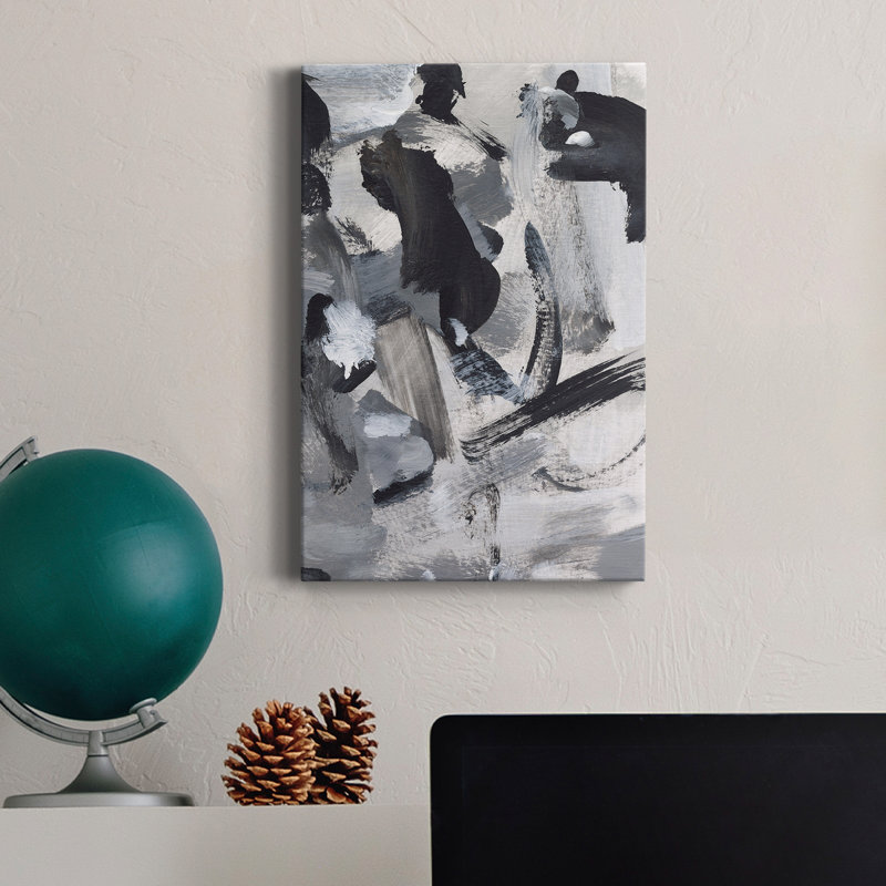 Mélange noir et blanc IV - imprimé, H 36 po x l 24 po x P 1 po