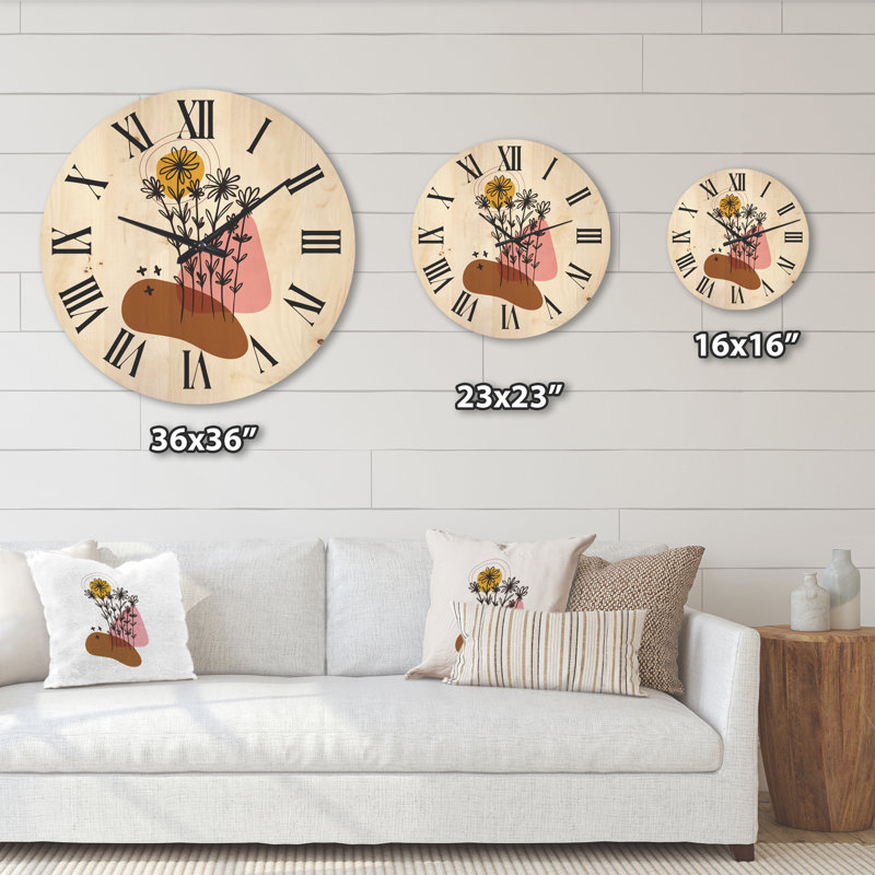 Horloge murale élémentaire, Moyen