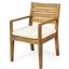 Chaises de salle à manger en beige - Fabrication en bois avec housses de coussin de siège imperméables