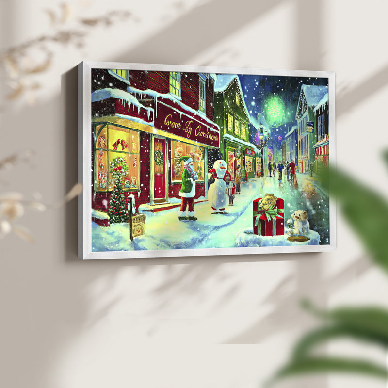 Art de Noël - CDXCII - Reproduction encadrée - Restickable, H 16 po x l 20 po, Blanc
