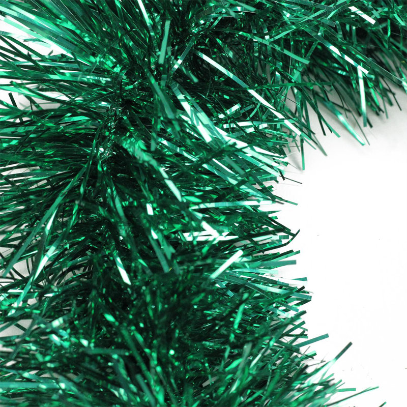Guirlande de Noël Tinsel - non éclairée, Vert foncé, 50' L x 2.5" W