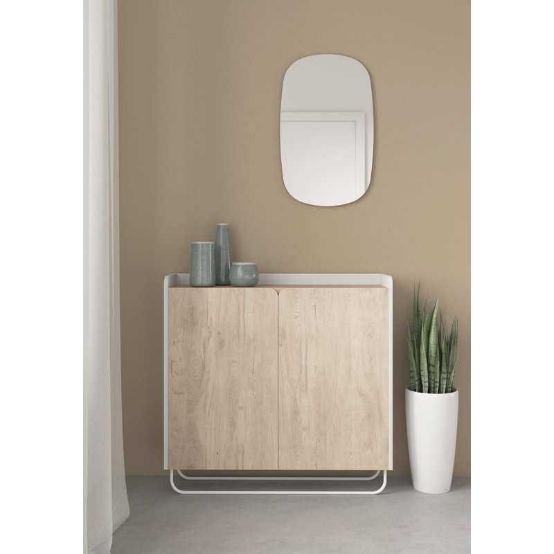 Lakaiya Wood Flat Wall Mirror, Mustard