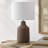 Lockwood Concrete Table Lamp with Linen Shade -106945983-106945984