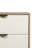 Cianciolo Night Stand With 2 Drawers In Bone & Natural Tone & Antique Brass Finish