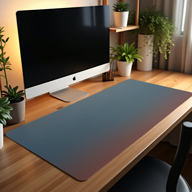 Polyester Desk Pad, 14.4x12.1