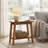 Solid Wood End Table With Storage-1248957244