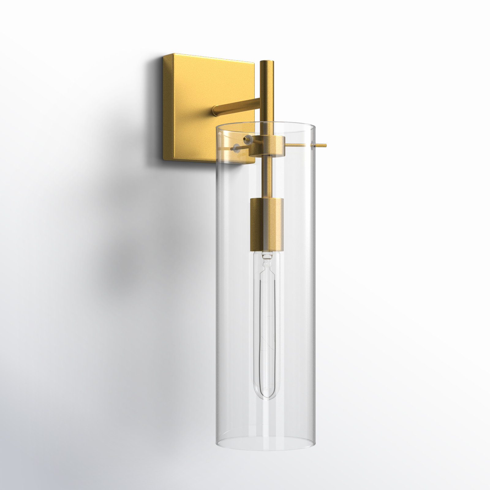 Sabbia Single Light Iron Dimmable Wall Sconces, Brass