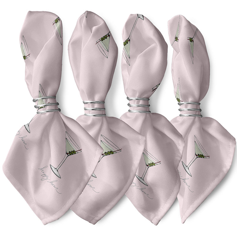 Ensemble de serviettes 4 pièces Josefien, Rose