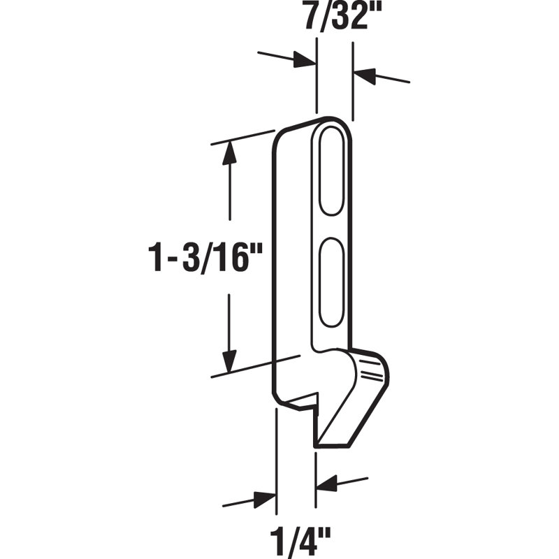 Porte moustiquaire coulissante Prime-Line, moulé sous pression, fentes de réglage, vis incluses