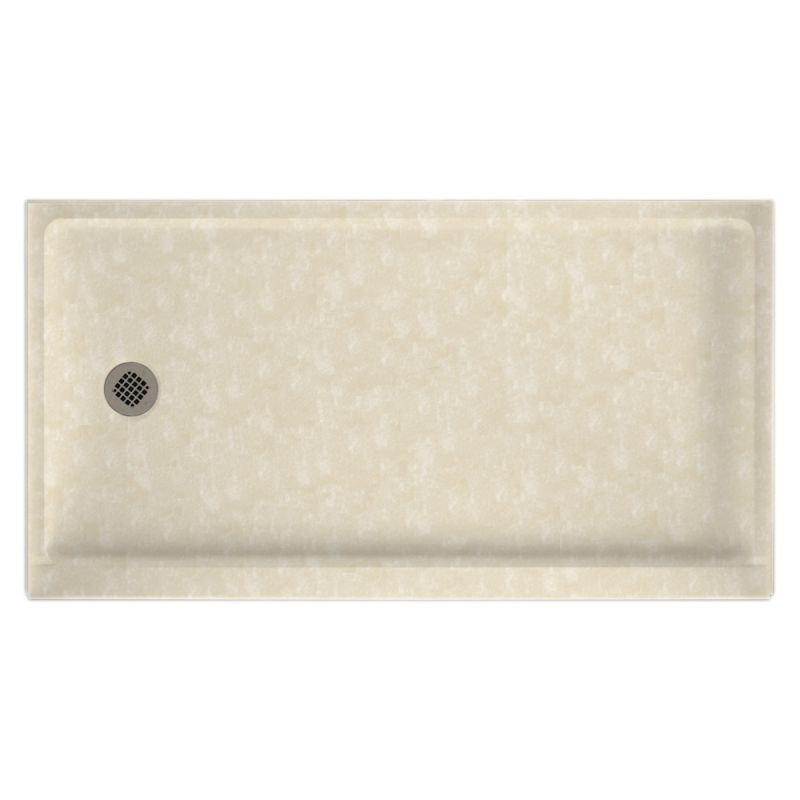 32'' W 60'' D Rectangular Single Shower Base, Left-Hand, Bone