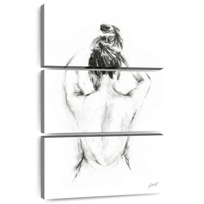 Leisha Back Study I, 74" H x 48" W
