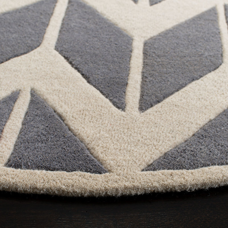 Tapis en laine touffeté à la main Chatham, Rond 3 pi