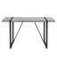 Ensemble de table et chaises de salle à manger minimaliste rétro avec plateau spécialement texturé et sièges confortables, idéal pour les repas à la maison-1428054829