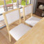 Ensemble de table de salle à manger 6 pièces pour 6 personnes, ensembles de cuisine et de salle à manger avec banc, pieds et structure en bois massif naturel, chaises ergonomiques doubles avec coussins, idéales pour la cuisine et la salle à manger-987926269