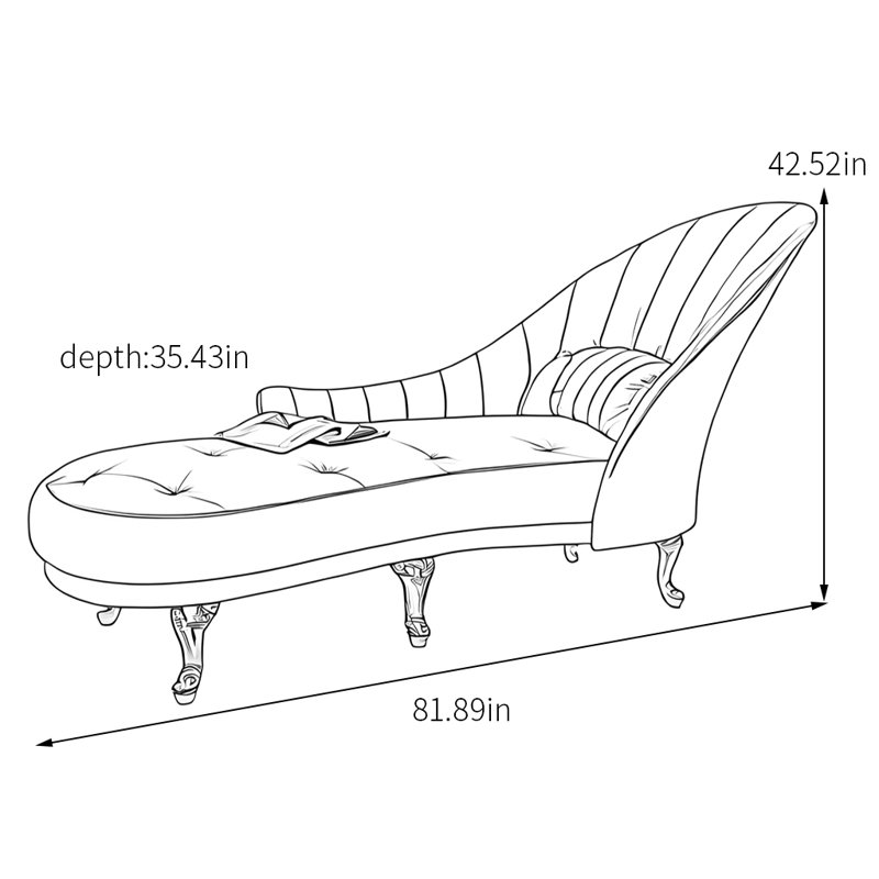 Chaise longue Comfort Shell, Orienté à droite, Blanc crémeux / bleu