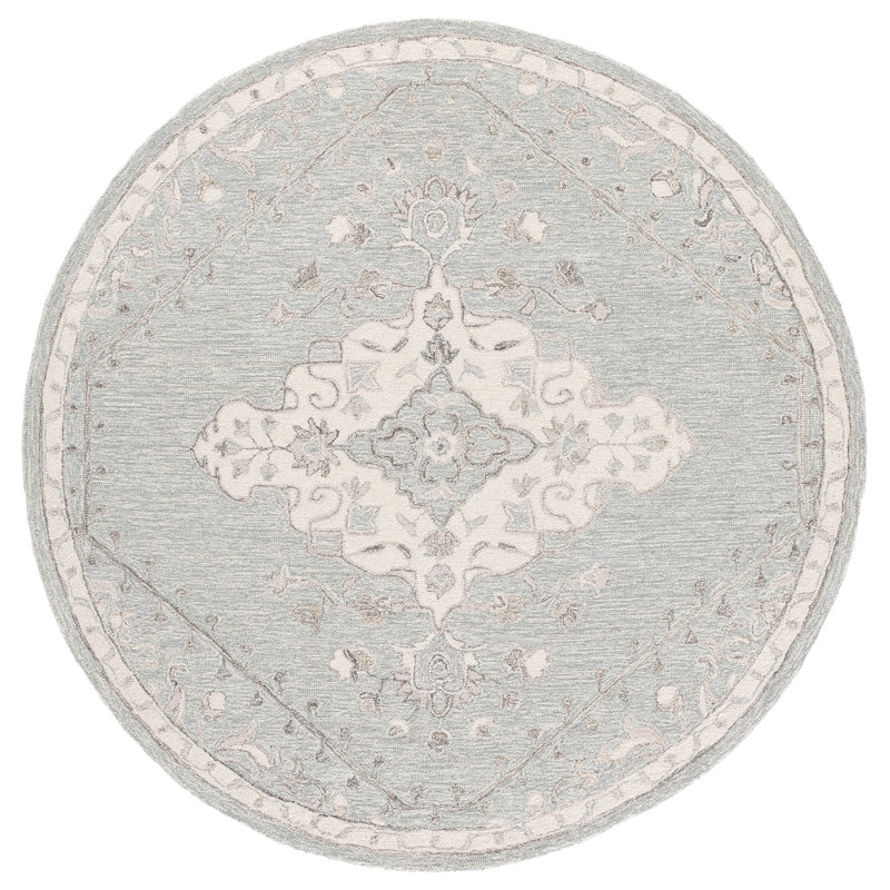 Metro 890 Hand Tufted 85% Wool; 15% Cotton Oriental Rug, Round 6'