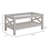 HOMCOM Farmhouse Style Coffee Table with Tempered Glass Top and Storage Shelf for Living Room-123068480-123068542