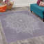 Tapis rectangulaire mauve / gris-60602427