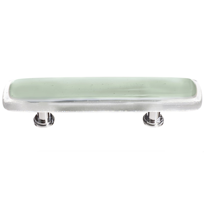 Poignée barre 3 po CTC, Bronze huilé, Vert épinette
