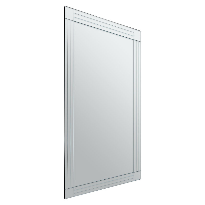 Branda Glass Rectangle Wall Mirror, 174cm H x 85cm W