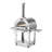 Big Horn Outdoors Stainless Steel Free-Standing Propane Pizza Oven with 34,000 BTUs, Built-In Thermometer & Accessories – 800°F Max Temperature