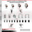 Ensemble de roulettes extensibles 4 pouces en polyuréthane pivotant de 1-3 pouces / 3/8 pouces 4 freins SCC-101372205