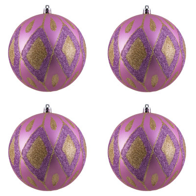 Ornement boule de diamant pailleté mat