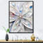 «White Cosmic Flowers - Fractals», reproduction d'art sur toile-993090674-993090673