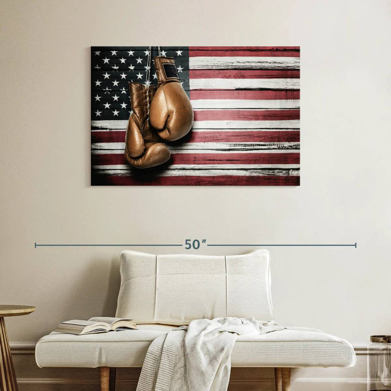 Borges American Boxing, 26" H x 39" W