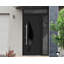 Porte avant en acier pré-suspendue à l'avant / deux 6501 anthracite / fenêtre extérieure latérale et supérieure / inserts en acier inoxydable peints modernes simples-95265386-95265387
