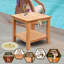 Table de douche en teck 19,7 po