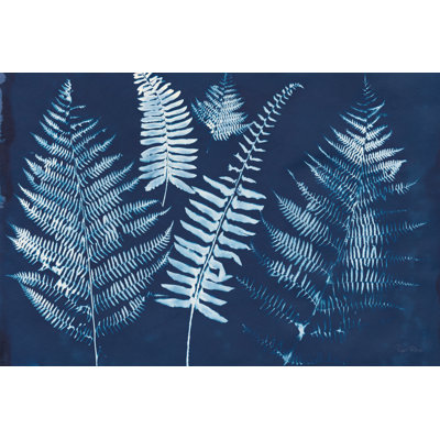 Nature By The Lake Ferns I Crop by Piper Rhue - No Frame Print on Canvas