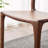 Simple Walnut Solid Wood Backrest Dining Chairs