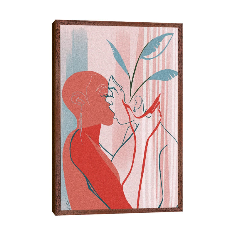 Nourished by DeeLashee - Print on Canvas, 66.04 cm H x 45.72 cm W, Classic Brown Wood Framed