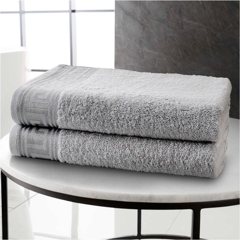 3 Piece Bath Sheet Same-Size Bale, Grey, 2x Bath Sheet